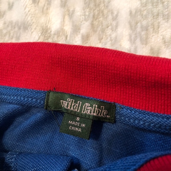 Wild Fable cropped polo shirt color blocked style - Picture 2 of 4